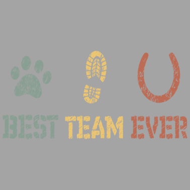 Motiv Hund Pferd Team Love