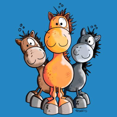 Motiv Süßes Pferde Trio