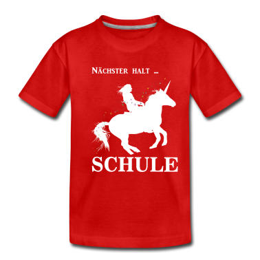 Pferde T-Shirt - Schulkind Nächster halt Schule