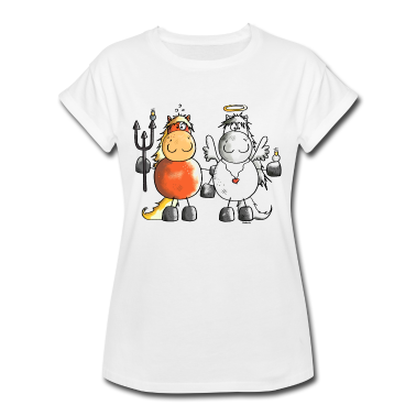 Pferde T-Shirt - Teufel Vs Engel Pferde - Pferd