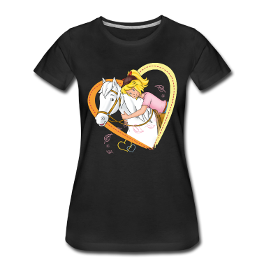 Pferde T-Shirt - Bibi und Tina 'Bibi kuschelt mit Sabrina'