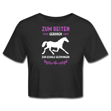 Pferde T-Shirt - Zum reiten geboren Geschenk Pferd Sport Hobby