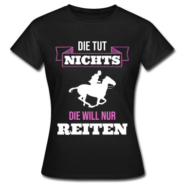 Pferde T-Shirt - Reiten Pferd Reithof Mädchen Pony Verein Geschenk