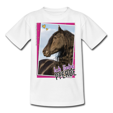 Pferde T-Shirt - Lissy Ich Liebe Pferde Friese Kaspar