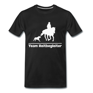 Pferde T-Shirt - Team Reitbegleiter Pferd und Reitbegleithund