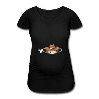 Pferde T-Shirt - Spähen der Baby-Cowboy-Schwangerschafts-Pferde-Land-Mamma