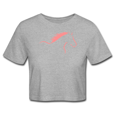 Pferde T-Shirt - Zeichnung: Pferd mit wehender Mähne