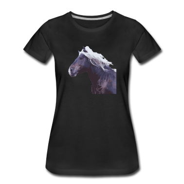 Pferde T-Shirt - Pferd Kaltblut Mähne Pferdekopf Foto Geschenk Real