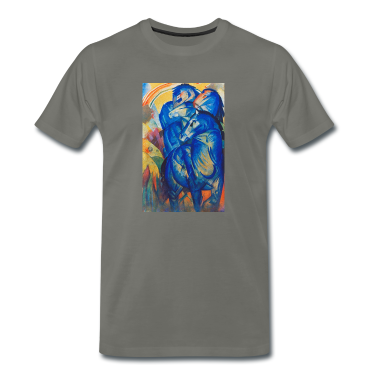 Pferde T-Shirt - Franz Marc - Turm der blauen Pferde. 1913.
