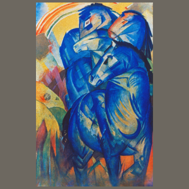 Motiv Franz Marc - Turm der blauen Pferde. 1913.