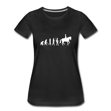 Pferde T-Shirt - Reiter Reitsport Evolution Geschenk