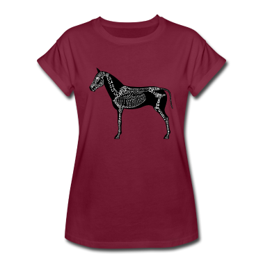 Pferde T-Shirt - Pferde-Skelett