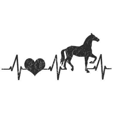 Motiv Pferde Liebe Herzschlag Geschenk Reiten