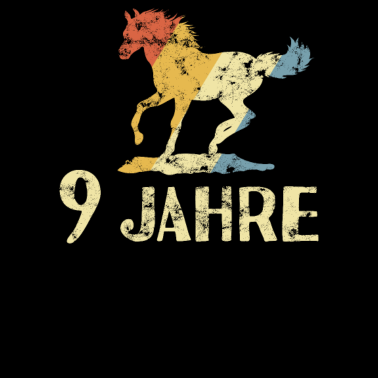 Motiv Geburtstag Pferd Reiten 9 Jahre Pferde Geschenk