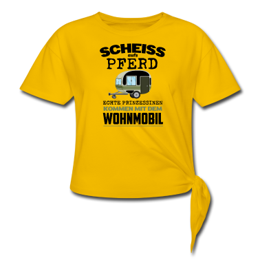 Pferde T-Shirt - Scheiss aufs Pferd, Prinzessinen kommen mit Wohnmo