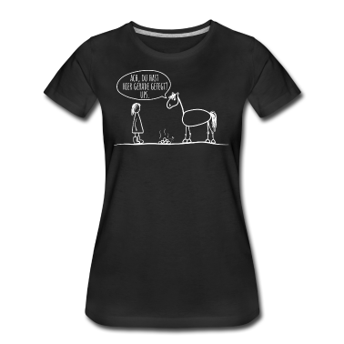 Pferde T-Shirt - Pferd Reiter Spruch lustig