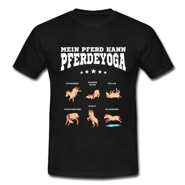 Pferde T-Shirt - Pferdeyoga Yoga Pferde Reiter