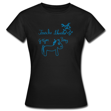 Pferde T-Shirt - Tausche Schwester