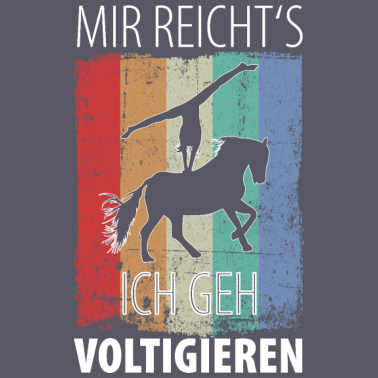 Motiv Pferde Pferd Voltigierer Voltigieren Volti Vintage