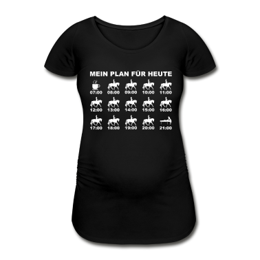 Pferde T-Shirt - Mein Plan für heute Kaffee Reiten Schlafen