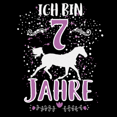 Motiv Pferd Geburtstag 7 Jahre alt Pferd - Geschenk