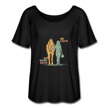 Pferde T-Shirt - Wahre Chefin Pferd Pferdebesitzer Pferdespruch