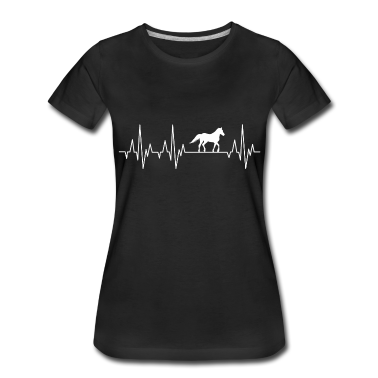 Pferde T-Shirt - Pferd Herzschlag Pferde Reiterin