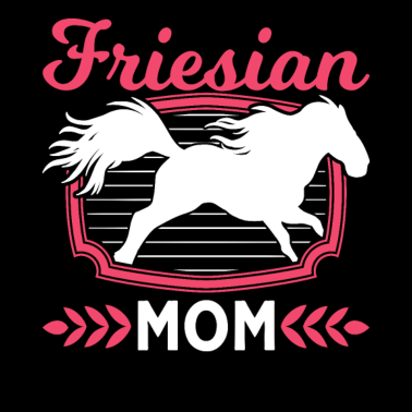 Motiv Fresian Mom Friesenpferd Reiterin Friese Pferd