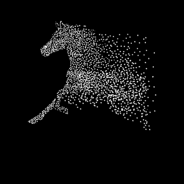 Motiv Pferde Punktdesign