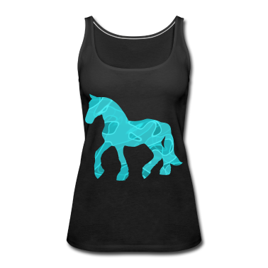 Pferde Tank Top - Pferd Pferde Herz Reiten Mädchen Frauen Geschenk