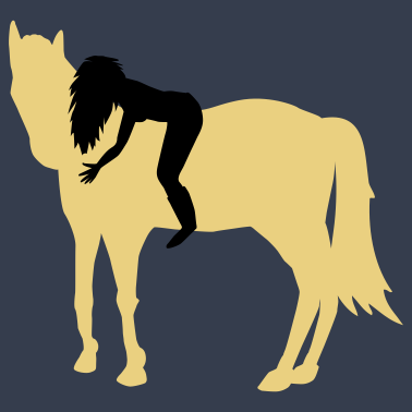 Motiv Reiterin und Pferd