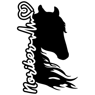 Motiv Noriker Herzschlag Pferd Pferdeliebe Heartbeat