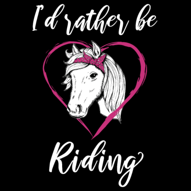 Motiv Reiterin Pferde Herz Geschenk