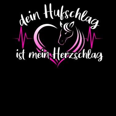 Motiv Mädchen Pferdekopf Reiten Huf Pferd Herz Geschenk