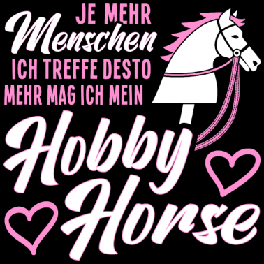 Motiv Hobby Horse Pferd Spruch Hobbyhorsing Geschenk
