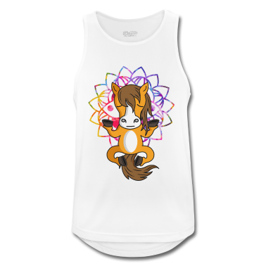 Pferde Tank Top - Ein Pferd im Stall macht Yoga & namaste