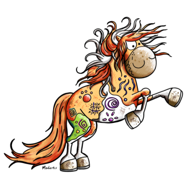 Motiv Wildes Indianer Pferd