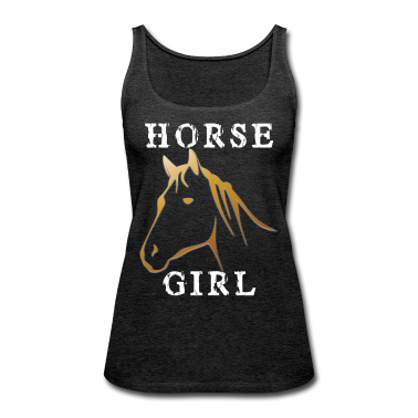 Pferde Tank Top - Das Pferde Mädchen mit goldenem Pferd