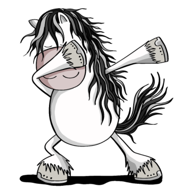 Motiv Cooles Dab Dance Schimmel Pferd Fun Dabbing Pony