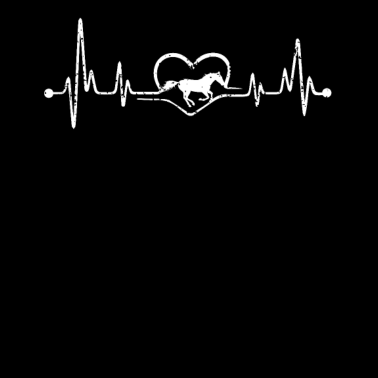 Motiv Schönes Herz Pferde Herzschlag Design