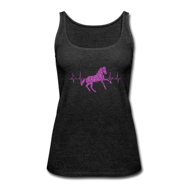 Pferde Tank Top - Herzschlag Pferd Glitzer Geschenk Geschenkidee