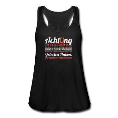 Pferde Tank Top - Achtung Ich Reite Pferde Shirt Humor Witzig Spruch