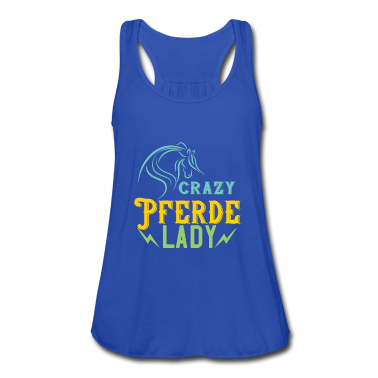 Pferde Tank Top - Crazy Pferde Lady | Spruch Slogan Humor Ironie