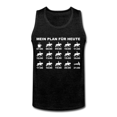 Pferde Tank Top - Mein Plan für heute Kaffee Reiten Schlafen