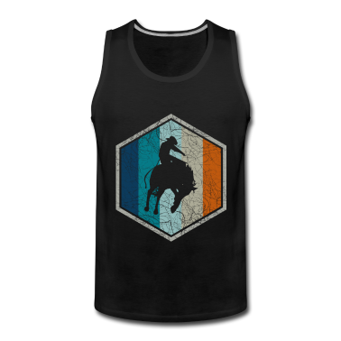 Pferde Tank Top - Wilder Westen Cowboy Western Geschenk Rodeo Retro