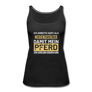 Pferde Tank Top - Mediengestalter Pferd Pferde reiten Rei Künstler M