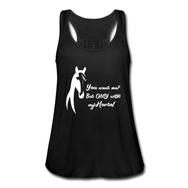 Pferde Tank Top - DU WILLST MICH- Reiter und Pferde Sprüche Geschenk