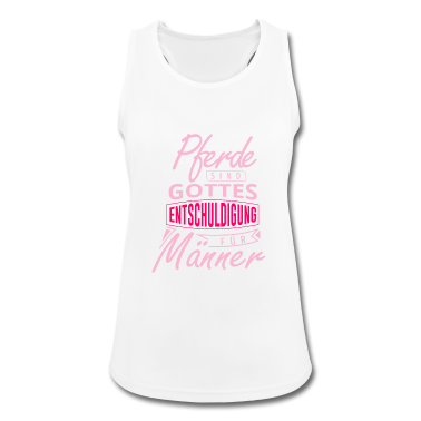 Pferde Tank Top - Reiterin Pferde Gottes Entschuldigung Männer