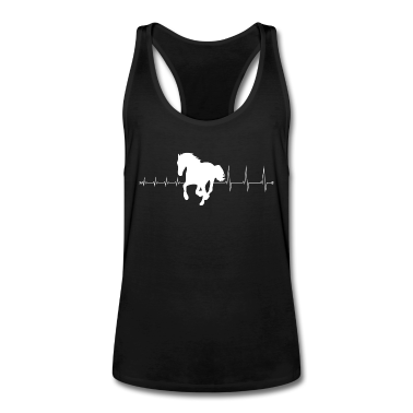 Pferde Tank Top - Ich liebe Pferde - Herzschlag reiten