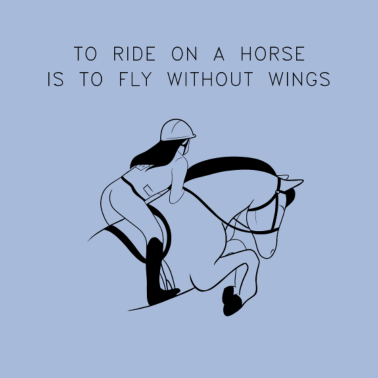 Motiv Pferdesprüche Reiten Pferd Springreiten Pony Tier
